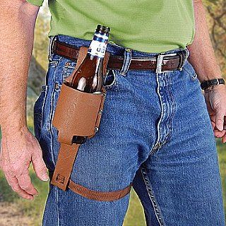 Beer Holster Novelty Belt Accessory for the Rugged Man