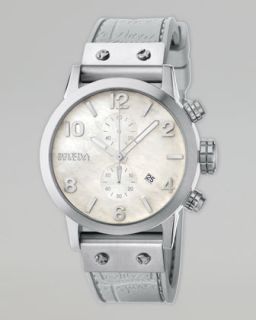 Brera Isabella Stainless Steel Chronograph on Metallic Silicone