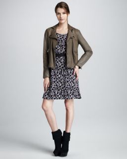 MARC by Marc Jacobs Sergeant Leather Jacket & Exeter Printed Dress