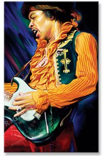 Jimi Hendrix Signed Original RARE Canvas Art Painting