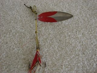 vintage hendryx a b willowleaf spinner fishing lure