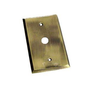 Colonial bronze square bevel cable jack switchplate in