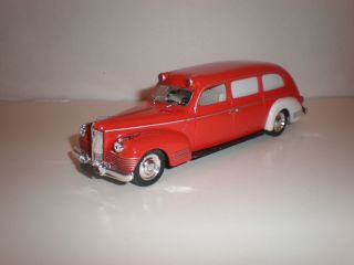 43 1942 Henney Packard Limousine Ambulance red with white back