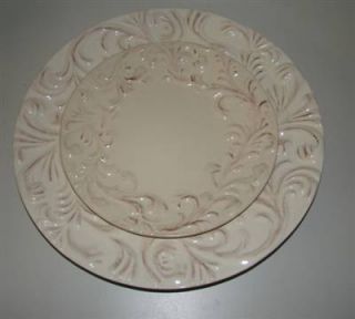 NEW GG COLLECTION Gracious Goods 15 Round Cream Serving Platter