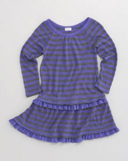 Splendid Littles Striped Thermal Knit Dress   