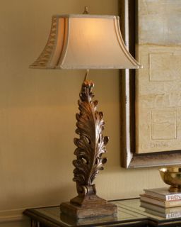 John Richard Collection Acanthus Leaf Table Lamp   