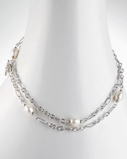 Toggle Clasp Pearl Necklace  