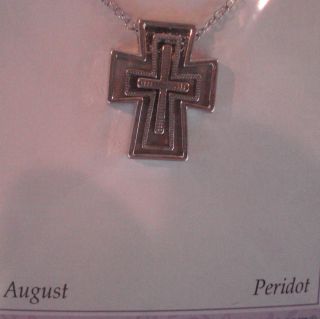 Holy Trinity Birthstone Cross from Ganz August