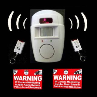 LOUD HOME SECURITY ALARM SYSTEM MOTION DETECTING SENSOR WIRELESS