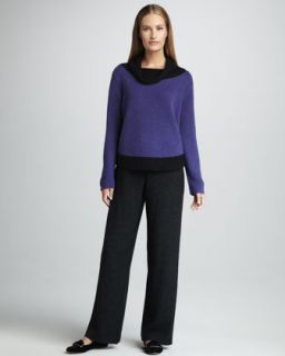 Lisa Todd Colorblock V Neck Sweater   
