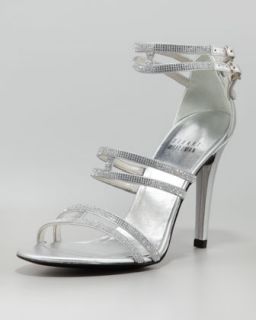 Silver Leather Sandal  