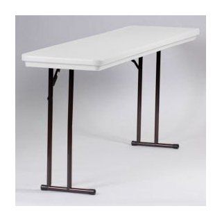 Portable Folding Table 18 X 72   Gray Granite Home