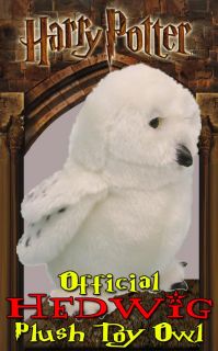 Official Harry Potter Hedwig Plush Stuffed Toy Owl