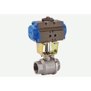 DA Pneumatic Actuator with 2 Way Stainless Steel Full Port Ball Valve