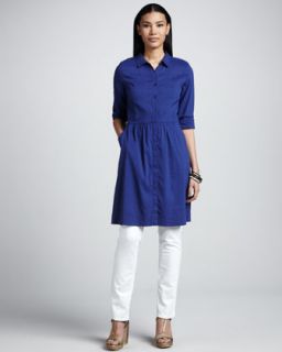 Eileen Fisher Tunic/Dress, Stretch Twill Denim Jeans & Silk Shibori