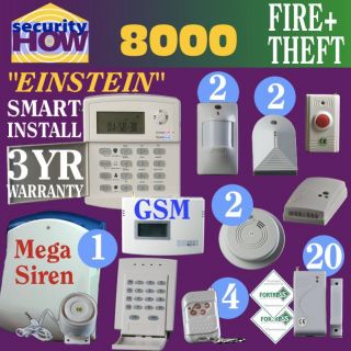Home House Security Alarm System Deluxe Fire Burglary Wireless GSM