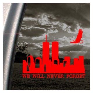 World Trade Center Red Decal New York Window Red Sticker