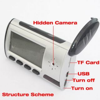 Spy Clock Alarm Security Hidden DVR Camera Motion Detector DV