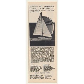   1969 Arthur Marine Balboa 20 Sailboat Boat Print Ad (46120