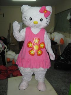 Hello Kitty Cat Mascot Costume Halloween Party Children