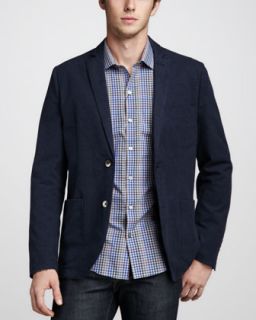 49KF Zachary Prell Morton Felt Blazer & Jude Check Sport Shirt