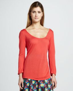  neck jersey top poppy women s available in poppy $ 60 00 johnny was