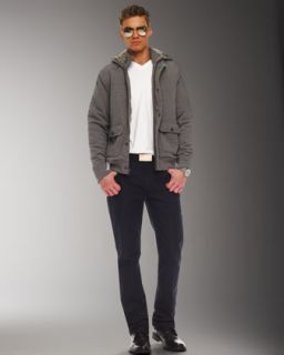  jacket liquid jersey v neck tee modern fit dark rinse jeans $ 75 75