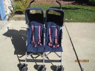  Twin Triumph Double Stroller Navy Pick Up Only Haslett Michigan