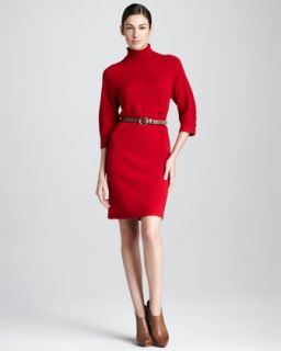  Cashmere Button Cuffed Dress   