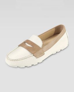 Air Sadie Driver Moccasin, Ivory/Sandstone