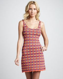 T63BQ Cecilia Prado Bernice Striped Pointelle Dress