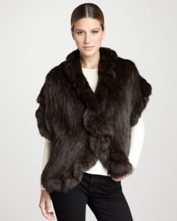 Gorski Knitted Sable Fur Stole   