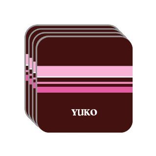 Personal Name Gift   YUKO Set of 4 Mini Mousepad