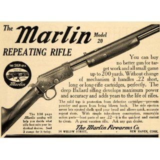 1911 Ad Marlin Repeating .22 Caliber Rifle Model 20