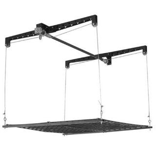 Racor PHL 1R Pro HeavyLift 4 by 4 Foot Cable Lifted Storage Rack