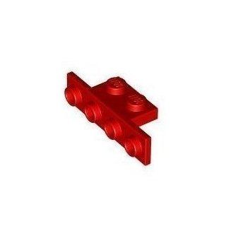 Lego Building Accessories 1 x 2 x 1 x 4 Red Angle Plate