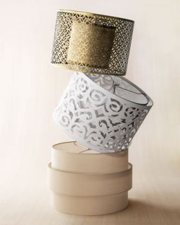 3LPX Cut Out Metal, Laser Cut Drum, and Art Deco Lamp Shades