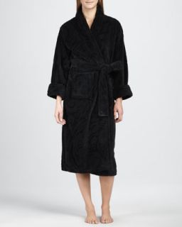 plush floral robe black original $ 98 66