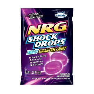 NRG Shock Drops Candy, Berry, 1.13 Ounce (Pack of 12) 