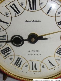 Alter Wecker Made in USSR 4 Jewels Alarm Clock Wecker