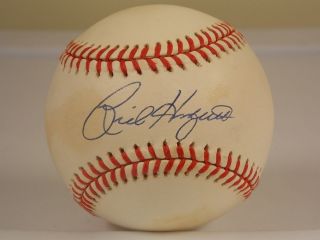 Rick Honeycutt As Yankees Dodgers Single Signed Baseball Auto JSA COA