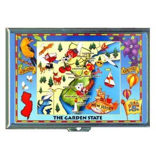 New Jersey, Garden State Map, ID Holder, Cigarette Case or
