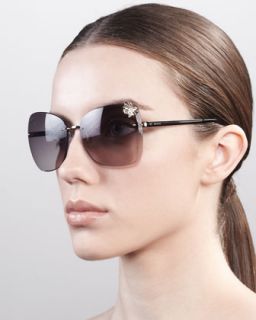 Gucci Large Cutout Square Sunglasses   