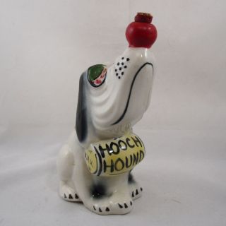 Vintage Retro Hooch Hound Dog Decanter Bottle