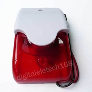 Home Security Systems Alarm Strobe Siren Red Light 12V 300mA 150TIMES