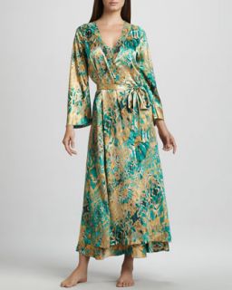 3QEE Oscar de la Renta Jewel Reflections Long Robe & Gown