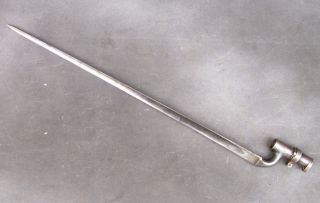  Victorian Era British Martini Henry Rifle P 1876 Socket Bayonet