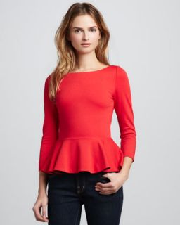 Boat Neckline Rayon Top  