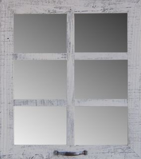  Barnwood Frame 19x 22 Window Mirror Wall Home Primitive Decor