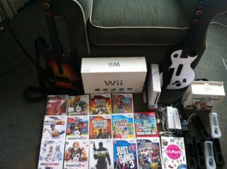 Nintendo Wii Console 15 Games A Ton of Accessories
